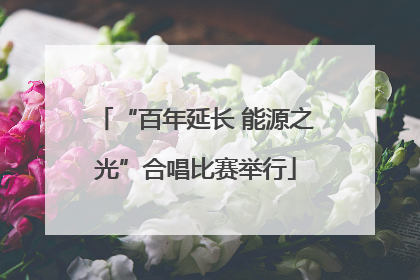 “百年延长 能源之光”合唱比赛举行