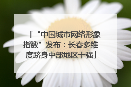 “中国城市网络形象指数”发布：长春多维度跻身中部地区十强