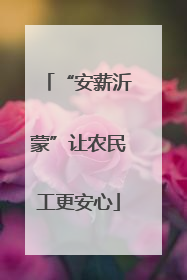 “安薪沂蒙”让农民工更安心