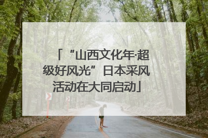 “山西文化年·超级好风光”日本采风活动在大同启动