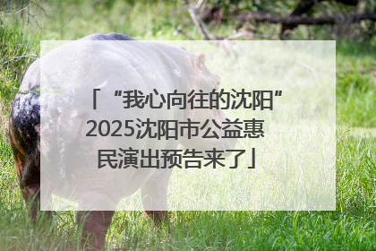 “我心向往的沈阳”2025沈阳市公益惠民演出预告来了