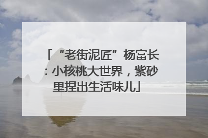 “老街泥匠”杨富长：小核桃大世界，紫砂里捏出生活味儿
