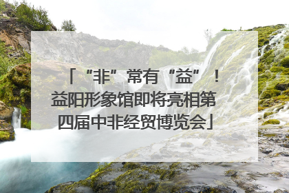 “非”常有“益”！益阳形象馆即将亮相第四届中非经贸博览会
