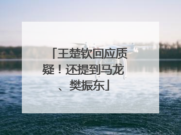 王楚钦回应质疑！还提到马龙、樊振东