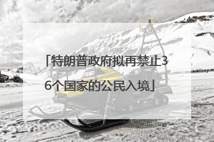 特朗普政府拟再禁止36个国家的公民入境
