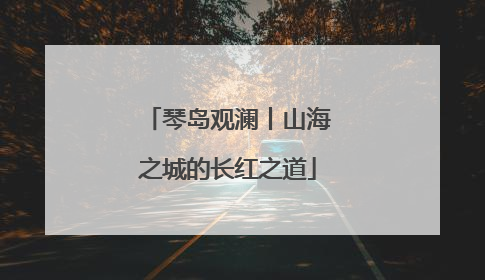 琴岛观澜丨山海之城的长红之道