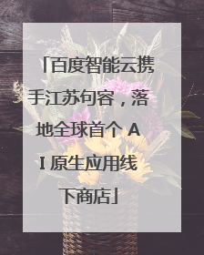 百度智能云携手江苏句容，落地全球首个 AI 原生应用线下商店