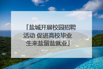 盐城开展校园招聘活动 促进高校毕业生来盐留盐就业
