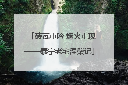 砖瓦重吟 烟火重现——泰宁老宅涅槃记