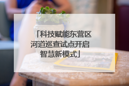 科技赋能东营区河道巡查试点开启智慧新模式