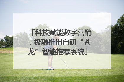 科技赋能数字营销，极融推出自研“苍龙”智能推荐系统