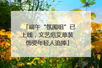 端午“氛围组”已上线，文艺范艾草装饰受年轻人追捧