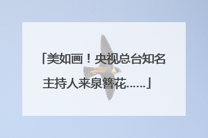 美如画！央视总台知名主持人来泉簪花……