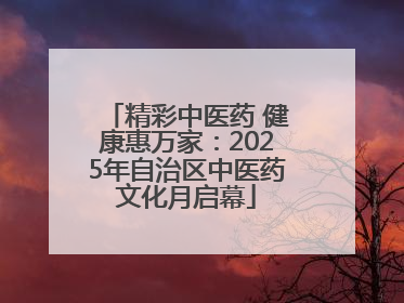 精彩中医药 健康惠万家：2025年自治区中医药文化月启幕
