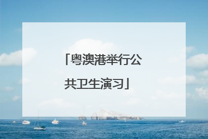 粤澳港举行公共卫生演习