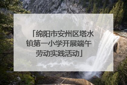 绵阳市安州区塔水镇第一小学开展端午劳动实践活动