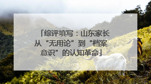 综评填写：山东家长从“无用论”到“档案意识”的认知革命