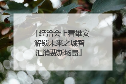 经洽会上看雄安 解锁未来之城智汇消费新场景