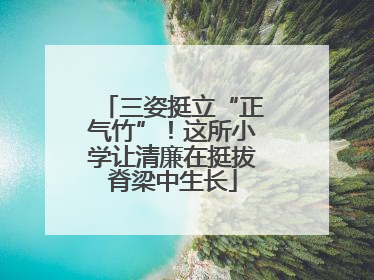 三姿挺立“正气竹”！这所小学让清廉在挺拔脊梁中生长