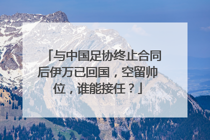 与中国足协终止合同后伊万已回国，空留帅位，谁能接任？