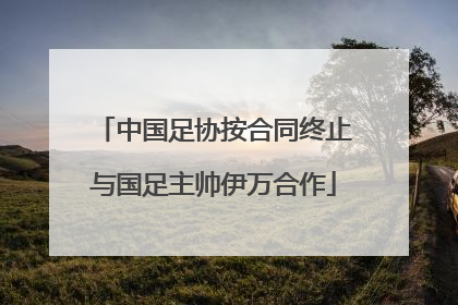 中国足协按合同终止与国足主帅伊万合作