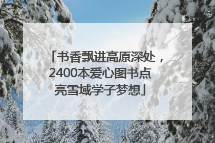 书香飘进高原深处，2400本爱心图书点亮雪域学子梦想