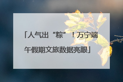 人气出“粽”！万宁端午假期文旅数据亮眼