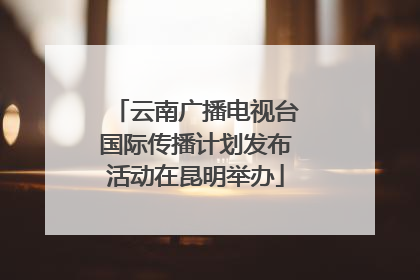 云南广播电视台国际传播计划发布活动在昆明举办