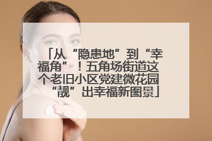 从“隐患地”到“幸福角”！五角场街道这个老旧小区党建微花园“靓”出幸福新图景