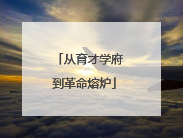 从育才学府到革命熔炉