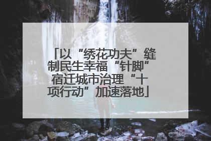 以“绣花功夫”缝制民生幸福“针脚” 宿迁城市治理“十项行动”加速落地
