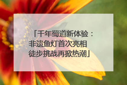 千年蜀道新体验：非遗鱼灯首次亮相 徒步挑战再掀热潮