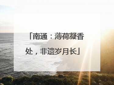 南通：薄荷凝香处，非遗岁月长