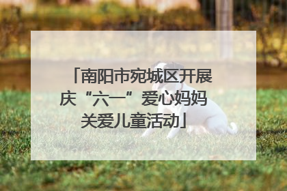 南阳市宛城区开展庆“六一”爱心妈妈关爱儿童活动