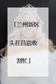 兰州新区头茬苜蓿收割忙