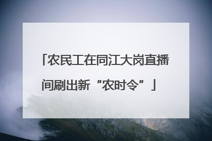 农民工在同江大岗直播间刷出新“农时令”