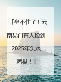 坐不住了！云南易门有人捡到2025年头水鸡枞！