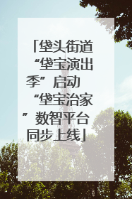 垡头街道“垡宝演出季”启动 “垡宝治家”数智平台同步上线