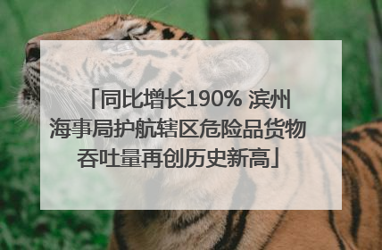 同比增长190% 滨州海事局护航辖区危险品货物吞吐量再创历史新高