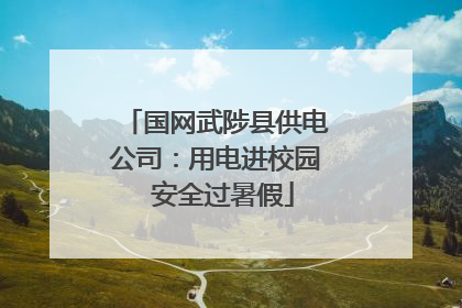 国网武陟县供电公司：用电进校园  安全过暑假