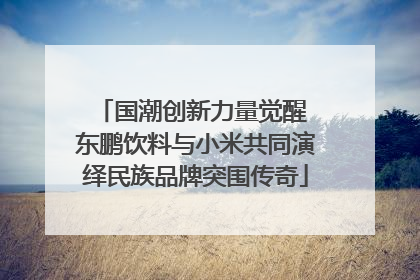 国潮创新力量觉醒 东鹏饮料与小米共同演绎民族品牌突围传奇