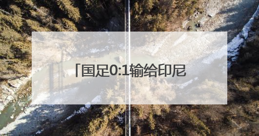 国足0:1输给印尼，彻底无缘世界杯
