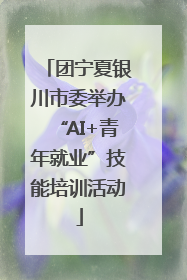 团宁夏银川市委举办“AI+青年就业”技能培训活动