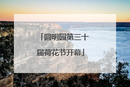 圆明园第三十届荷花节开幕
