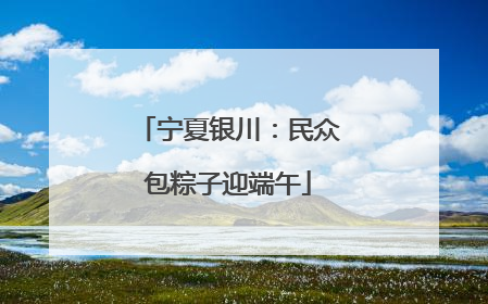 宁夏银川：民众包粽子迎端午