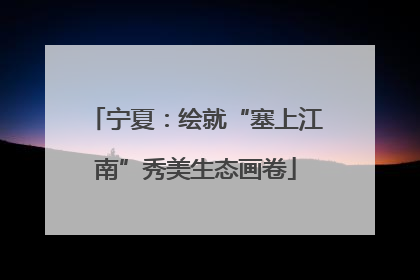 宁夏：绘就“塞上江南”秀美生态画卷