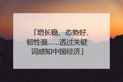 增长稳、态势好、韧性强……透过关键词感知中国经济