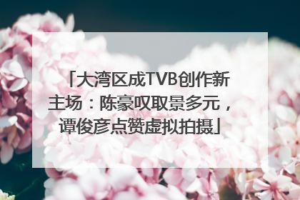 大湾区成TVB创作新主场：陈豪叹取景多元，谭俊彦点赞虚拟拍摄