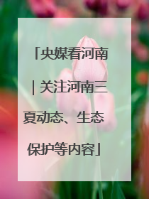 央媒看河南｜关注河南三夏动态、生态保护等内容