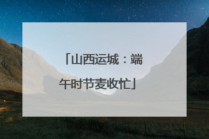 山西运城：端午时节麦收忙